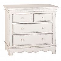 комод на четыре ящика нордик белый коричневый с состариванием в Нижневартовске