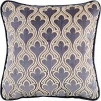 подушка декоративная синяя с узором weave в Нижневартовске