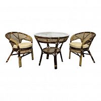 комплект обеденный java-1 на 2 персоны коричневый в Нижневартовске