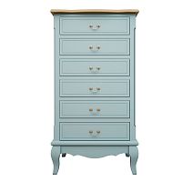 голубой комод leontina на 6 ящиков голубой в Нижневартовске
