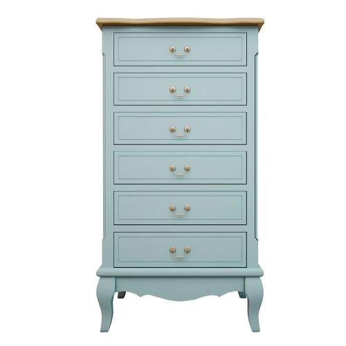 голубой комод leontina на 6 ящиков голубой в Нижневартовске