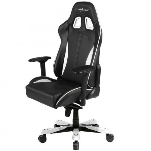 кресло геймерское dxracer king ks57 черно-белое в Нижневартовске