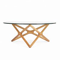 стол кофейный triple x высота 41 натуральное дерево в Нижневартовске