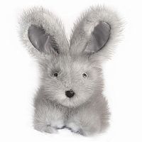 игрушка зайчик (серый) натуральный мех норки в Нижневартовске