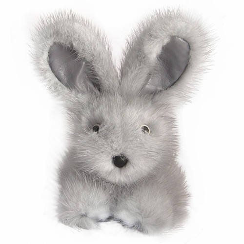 игрушка зайчик (серый) натуральный мех норки в Нижневартовске