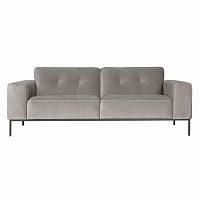 диван ville трехместный прямой светло-серый в Нижневартовске