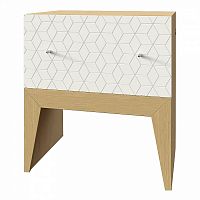 тумба still new, дуб, 1 ящик, рисунок ромб белая в Нижневартовске