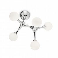 потолочная люстра ideal lux nodino pl5 cromo в Нижневартовске