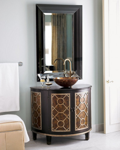 зеркало с широким фацетом черное прямоугольное клод в Нижневартовске