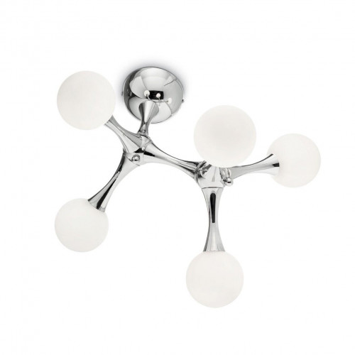 потолочная люстра ideal lux nodino pl5 cromo в Нижневартовске