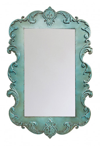 зеркало прямоугольное с резьбой бирюзовое сезария в Нижневартовске