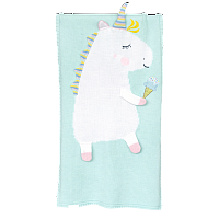 плед единорог 60*120 св.бирюза+белый в Нижневартовске