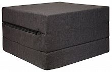 пуф шарм-дизайн матрас мобильный шаг серый в Нижневартовске