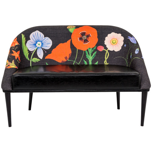 диван «ночной сад / нуар» двухместный черный в Нижневартовске