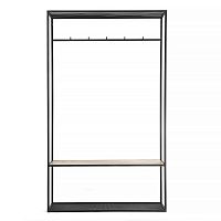 вешалка в прихожую hallra black светлый дуб в Нижневартовске