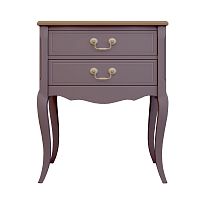 прикроватная тумба leontina lavanda на два ящика лавандовая в Нижневартовске