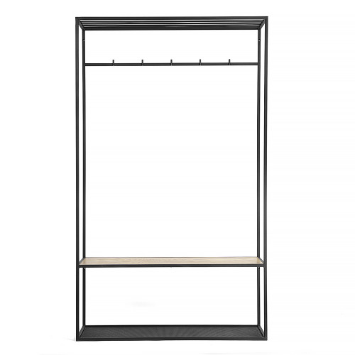 вешалка в прихожую hallra black светлый дуб в Нижневартовске