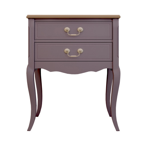 прикроватная тумба leontina lavanda на два ящика лавандовая в Нижневартовске