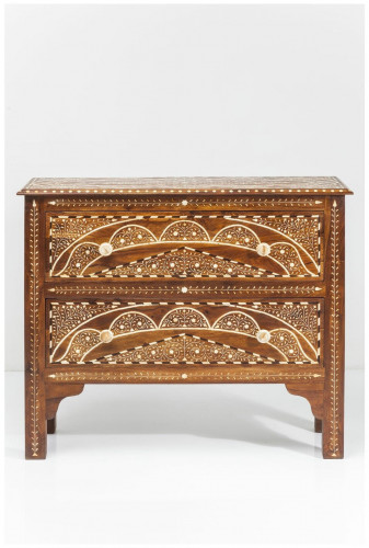 kare design комод sherazade, коллекция "шахерезада", ручная работа 100,5*85*35, палисандр, верблюжья кость, коричневый в Нижневартовске