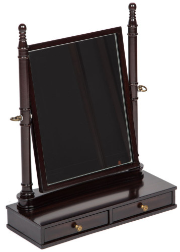 зеркало настольное с ящиками на шарнирах черное manolo в Нижневартовске