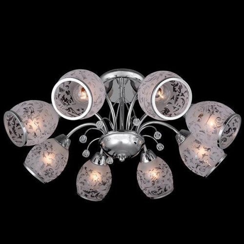 потолочная люстра eurosvet 30026/8 хром в Нижневартовске