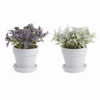 искусственный цветок в кашпо, 2 дизайна в Нижневартовске