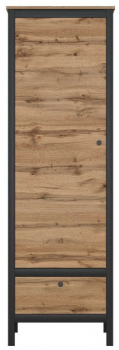 шкаф-пенал для одежды black red white лофт reg1d1s в Нижневартовске