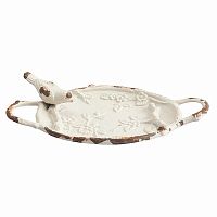 декоративное блюдо pewter dish серое в Нижневартовске