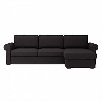 диван peterhof угловой черный в Нижневартовске