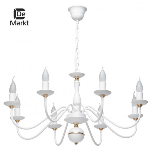 подвесная люстра de markt свеча 301018608 белая в Нижневартовске