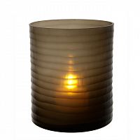 подсвечник стеклянный коричневый ручной работы vanity fair от eichholtz, 39 см в Нижневартовске