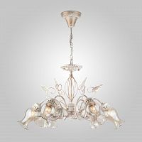 подвесная люстра eurosvet афелия 60021/6 белый с золотом в Нижневартовске