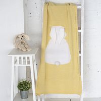 плед зайка 60*120 св.желтый+белый в Нижневартовске