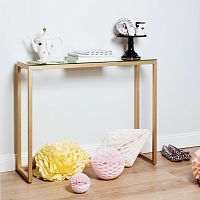 консоль ostin прозрачная, золото в Нижневартовске