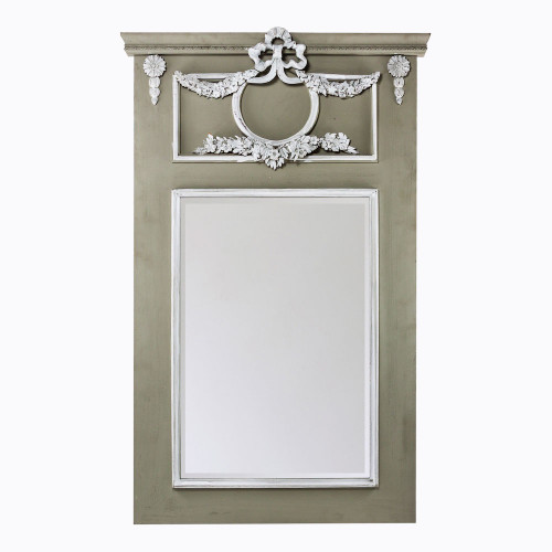 зеркало большое прямоугольное зеленое с лепниной мирабо в Нижневартовске