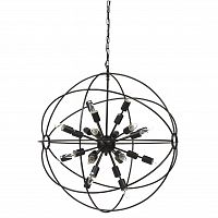 люстра-шар подвесная черная altaro grande в Нижневартовске