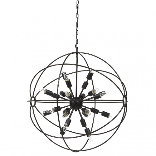 люстра-шар подвесная черная altaro grande в Нижневартовске