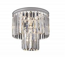 люстра odeon 2 rings silver серая(металлик), прозрачное стекло в Нижневартовске