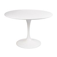 стол eero saarinen style tulip table mdf d100 глянцевый белый в Нижневартовске