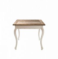 стол обеденный дерево с историей 90х90 см белый, коричневый в Нижневартовске