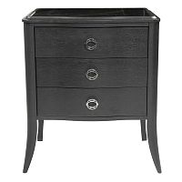 прикроватная тумба domenica чёрная, белая в Нижневартовске