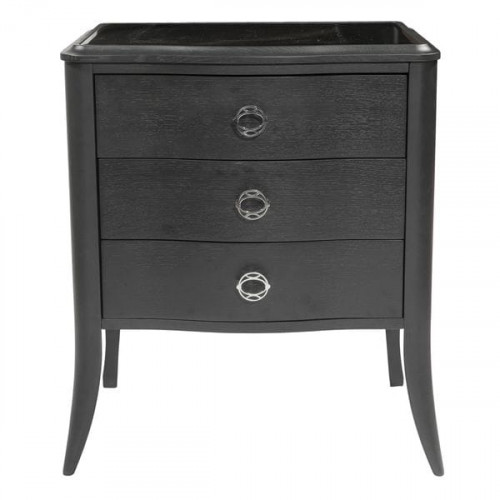 прикроватная тумба domenica чёрная, белая в Нижневартовске