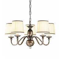 люстра 7032/5 v2698 от mm lampadari золото/бежевая в Нижневартовске