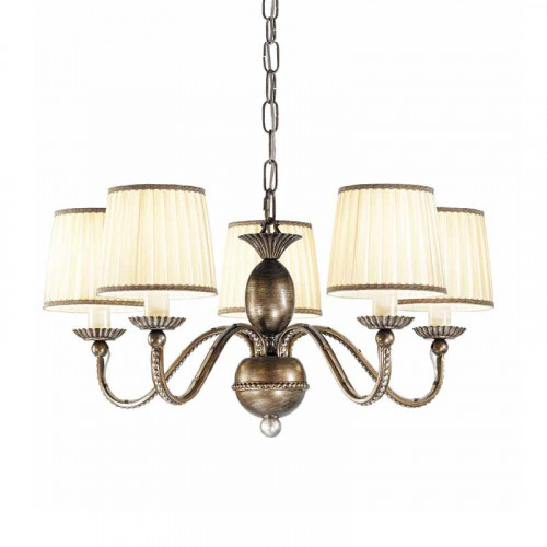 люстра 7032/5 v2698 от mm lampadari золото/бежевая в Нижневартовске