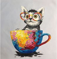 картина маслом кот-студент в Нижневартовске