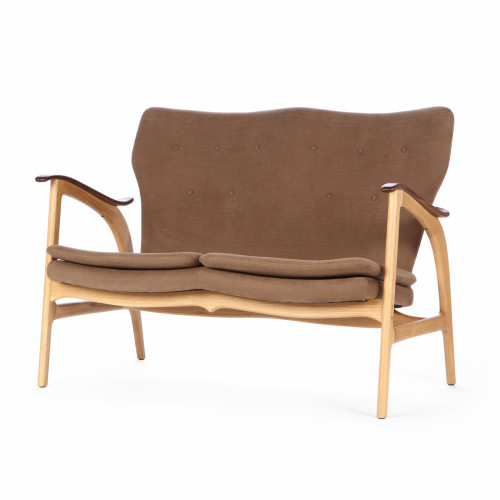 диван fauteuil прямой коричневый в Нижневартовске