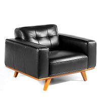 кресло кожаное черное 5606-1p от angel cerda в Нижневартовске