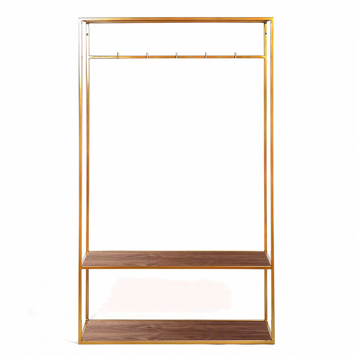 вешалка в прихожую hallra 2 gold американский орех в Нижневартовске