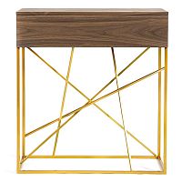 тумба wilson американский орех золотистые ножки в Нижневартовске