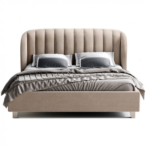 кровать большая 200х200 tulip бежево-розовая в Нижневартовске